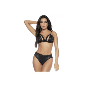 Ensemble lingerie sexy 2 pièces effet mouillé 
